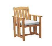 Unfinished teak chair